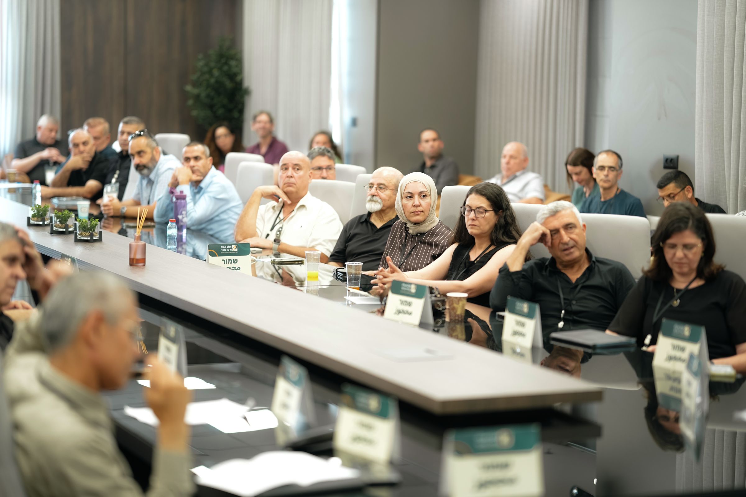 משתתפים בכנס ההשקה של מרכז סדאד